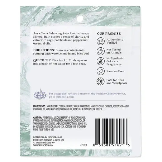 Sage Mineral Bath 2.5 oz.