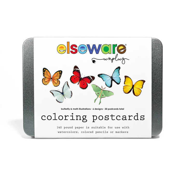 Coloring Postcards - Butterflies (30 postcards)