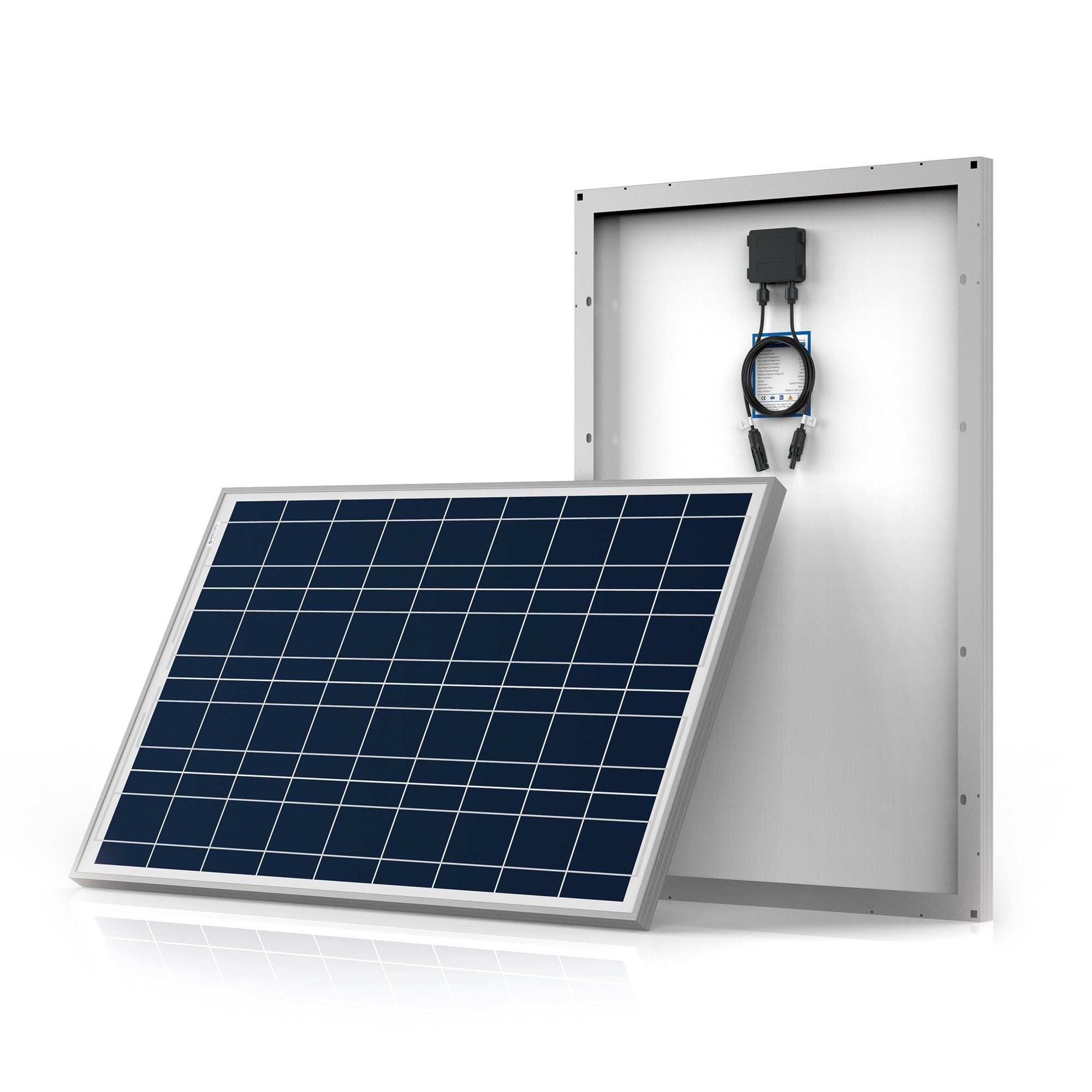 ACOPower 100W Polycrystalline Solar Panel for 12 Volt Battery Charging-0