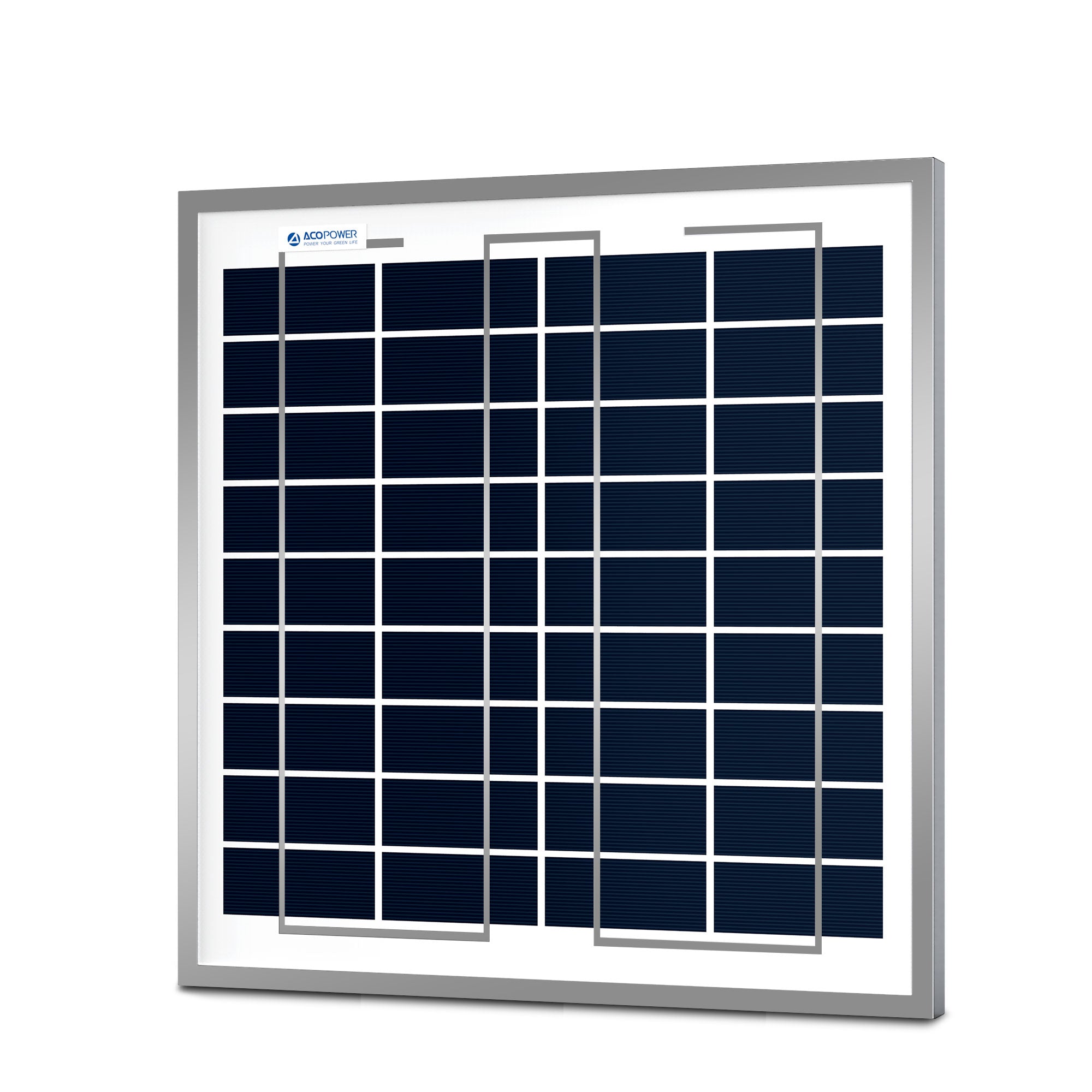 ACOPower 15W Poly Solar Panel for 12 Volt Battery Charging-1