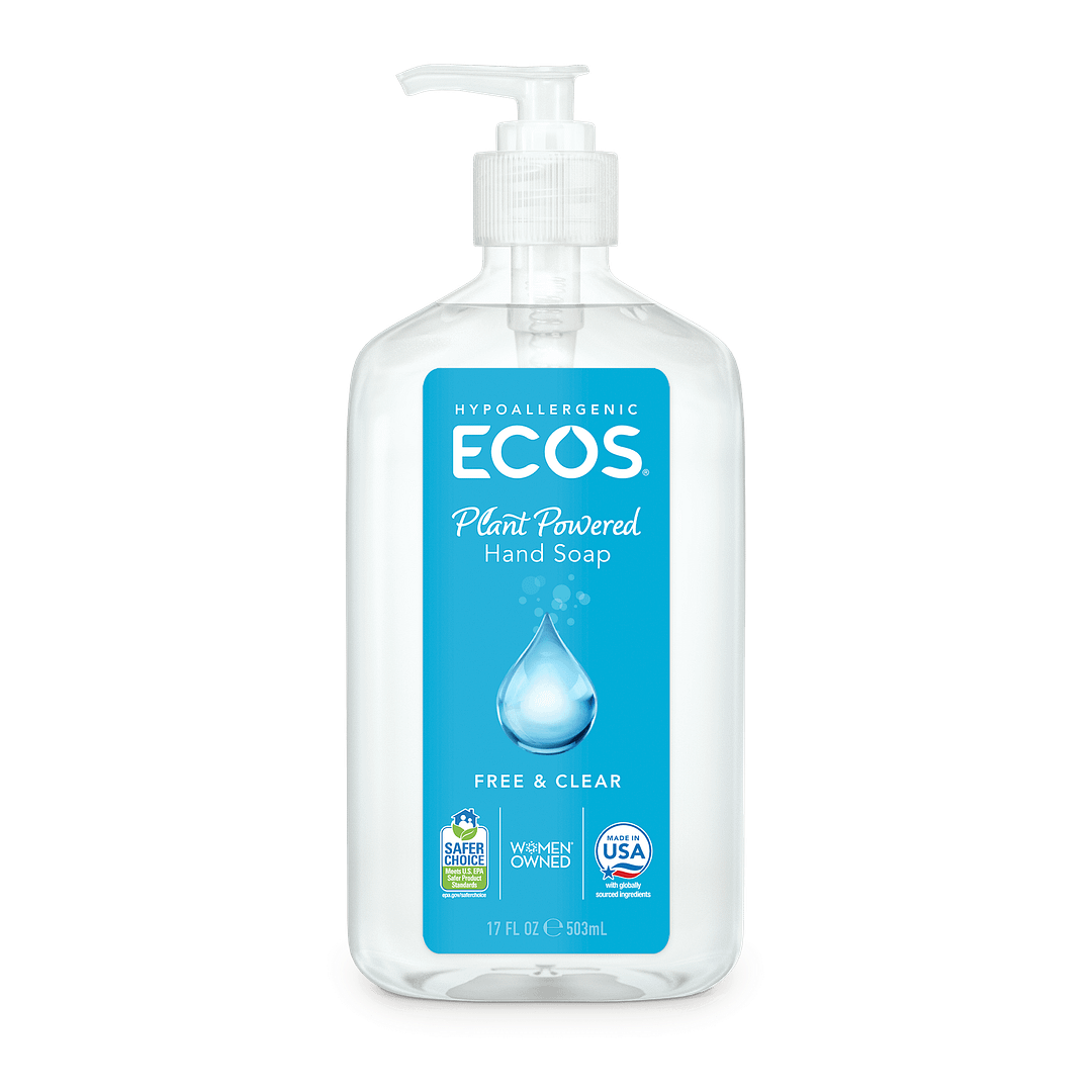 Hypoallergenic Hand Soap Free & Clear 6 Pack x 17 OZ