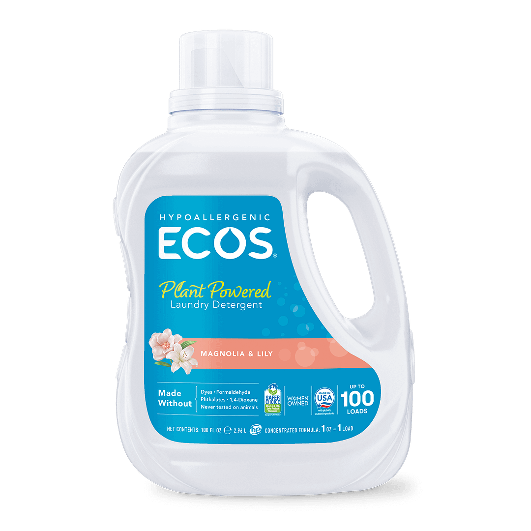 ECOS Earth Friendly Products Hypoallergenic Laundry Detergent '“ Magnolia & Lily (2x170 Oz)