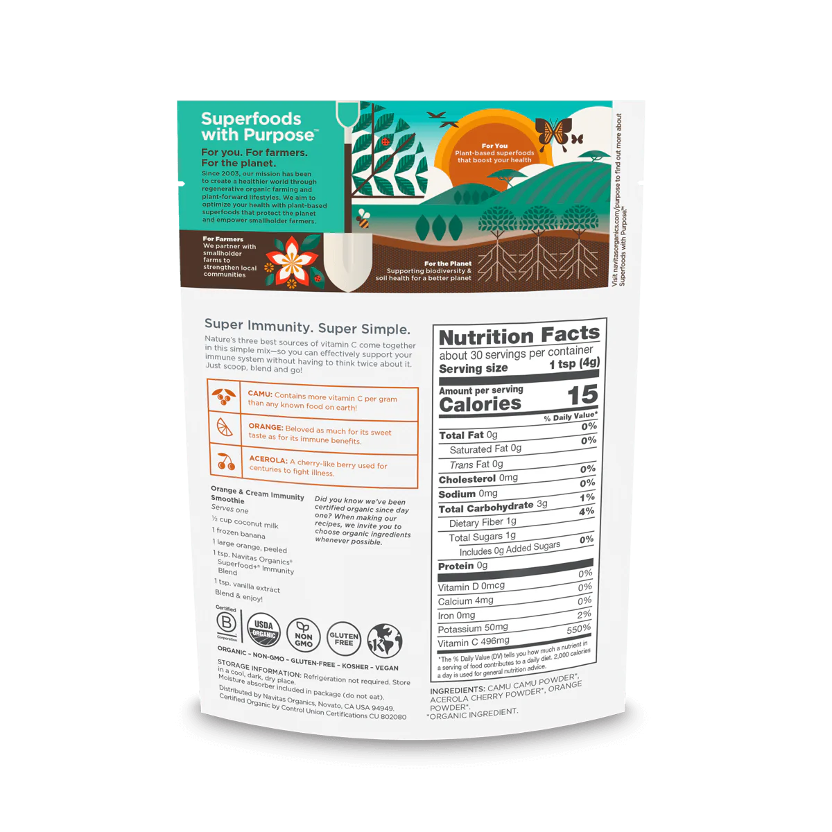 Navitas ORGANIC Superfood+ Immunity Blend 6 Pack