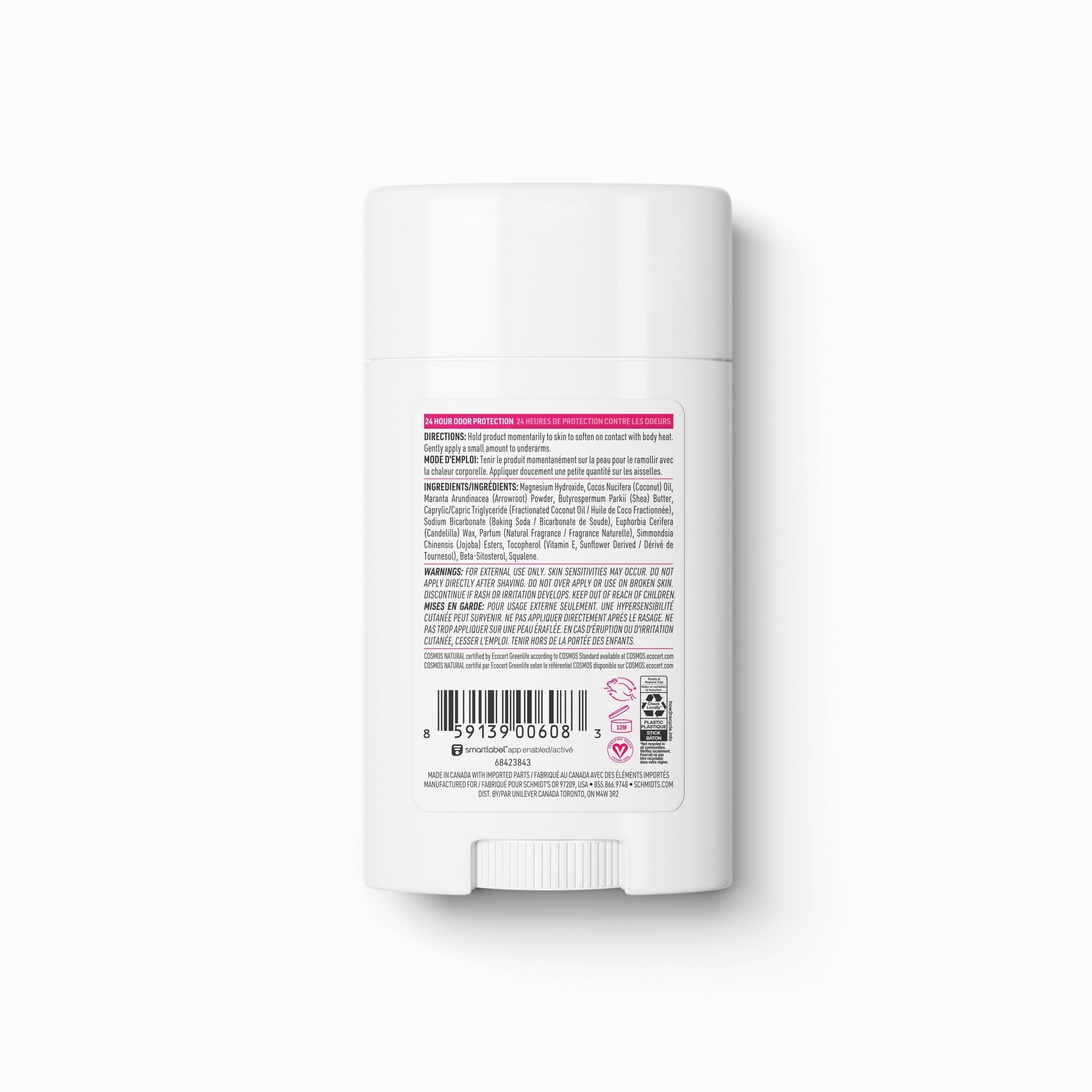 Schmidt's Rose & Vanilla Deodorant Stick