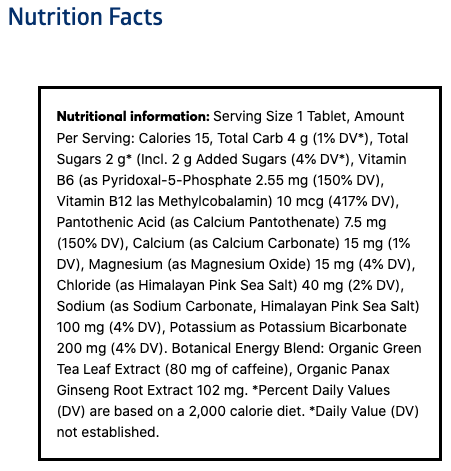 Nuun Energy, Ginger Lime Zing
