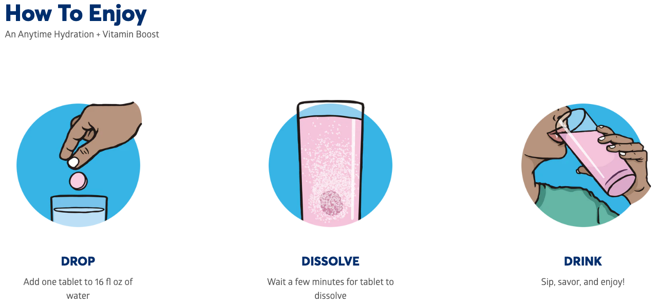 Nuun Vitamins +Caffeine, Ginger Lemonade