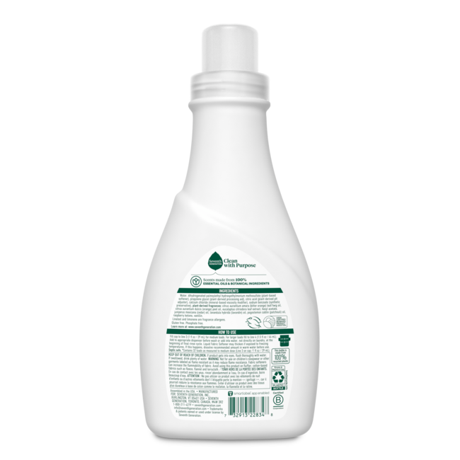 Seventh Generation Liquid Fabric Softener - Fresh Lavender( 6 X 32 OZ )
