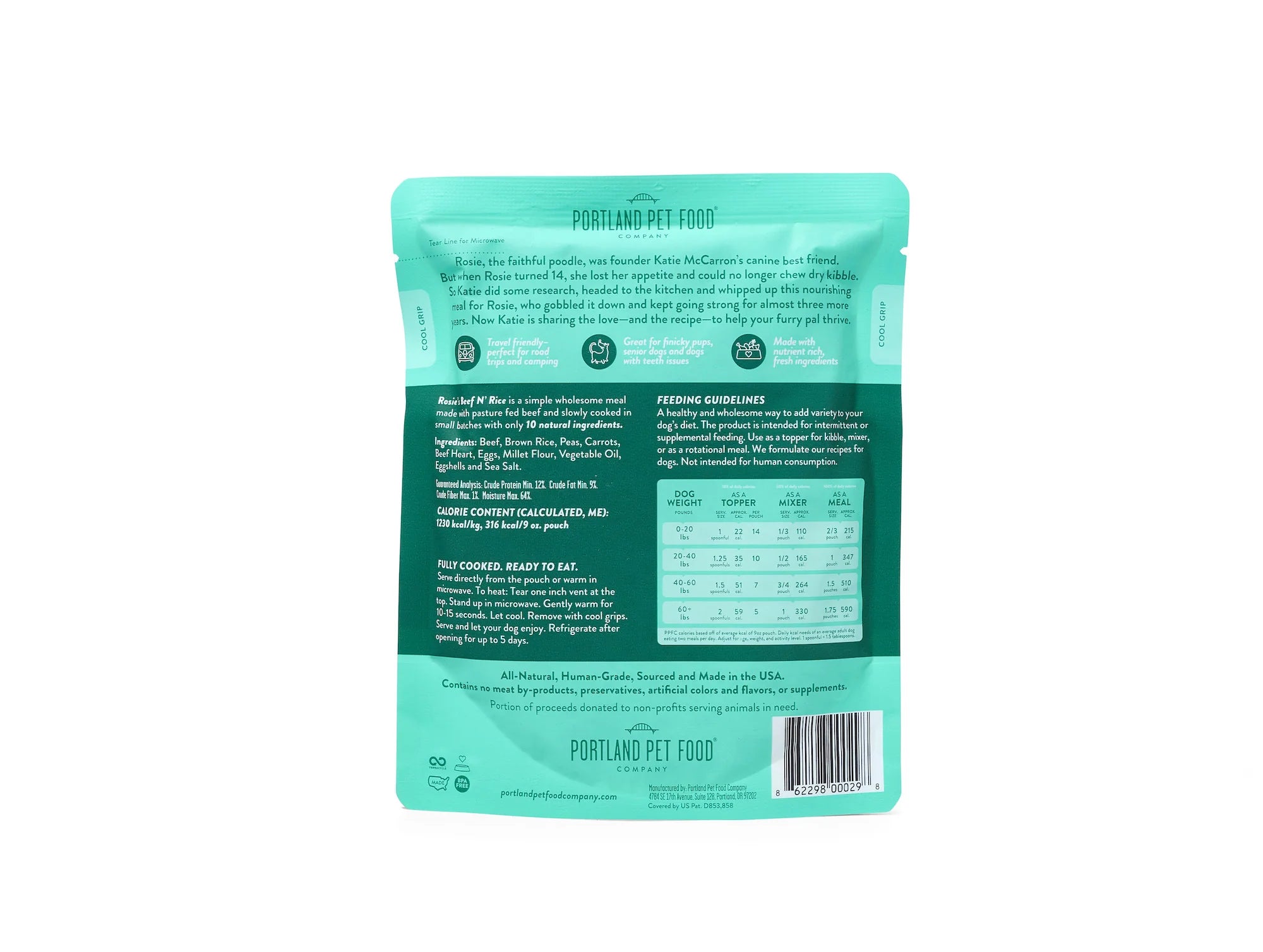 Portland Pet Food Rosie's Beef N' Rice