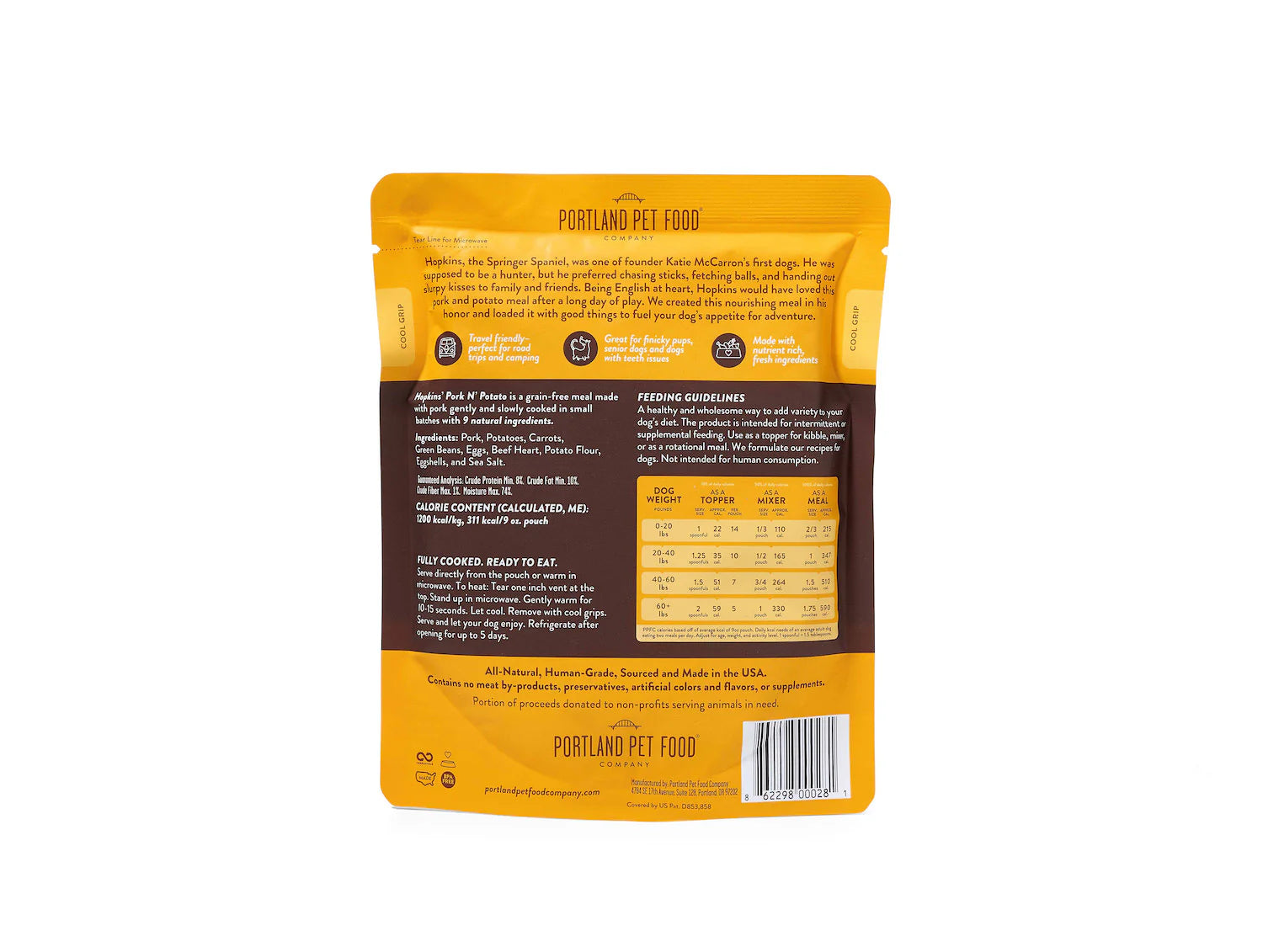 Portland Pet Food Hopkins' Pork N' Potato