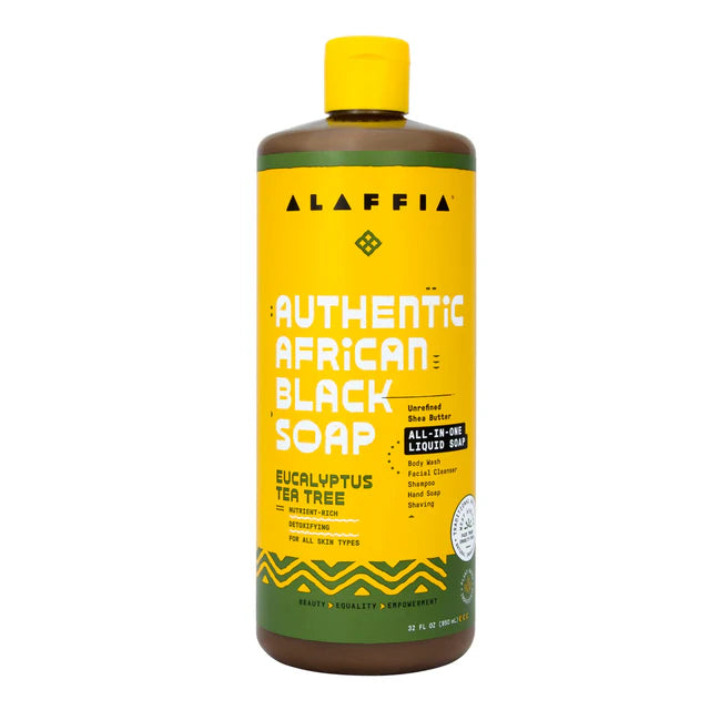 Alaffia Authentic African Black Soap All-In-One - Eucalyptus Tea Tree