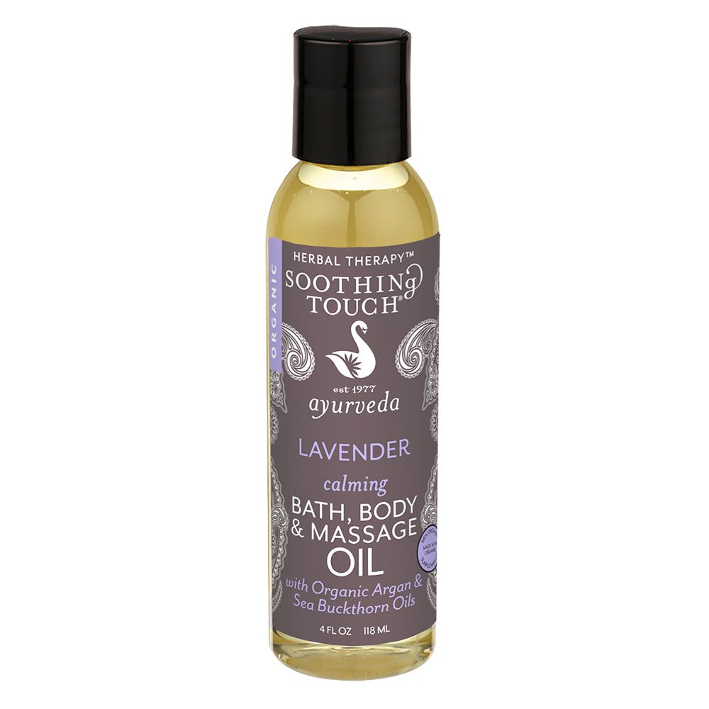 Soothing Touch Lavender Bath, Body And Massage Oil 4oz