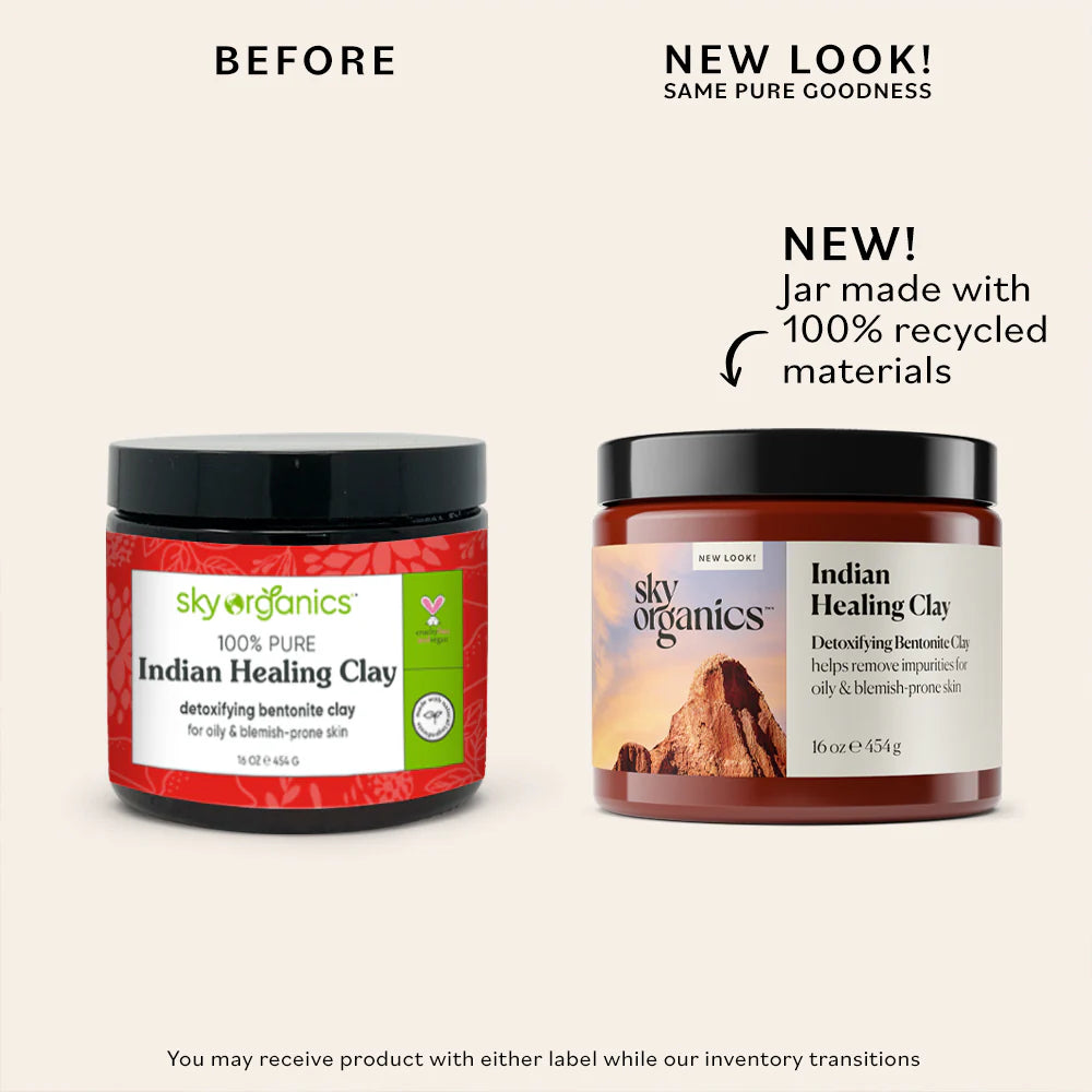 Sky Organics Indian Healing Clay 16 oz