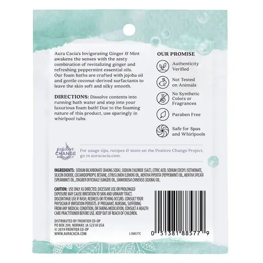 Ginger & Mint Foam Bath 2.5 oz.
