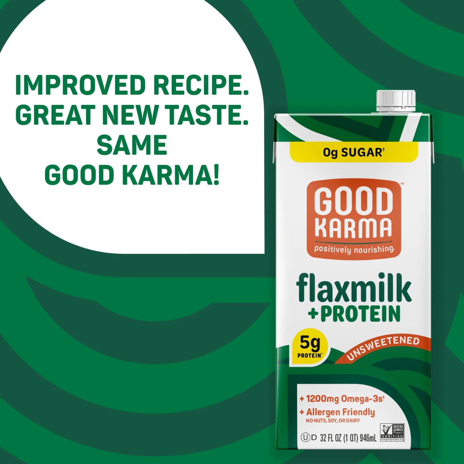Good Karma Unsweetened Flaxmilk + Protein