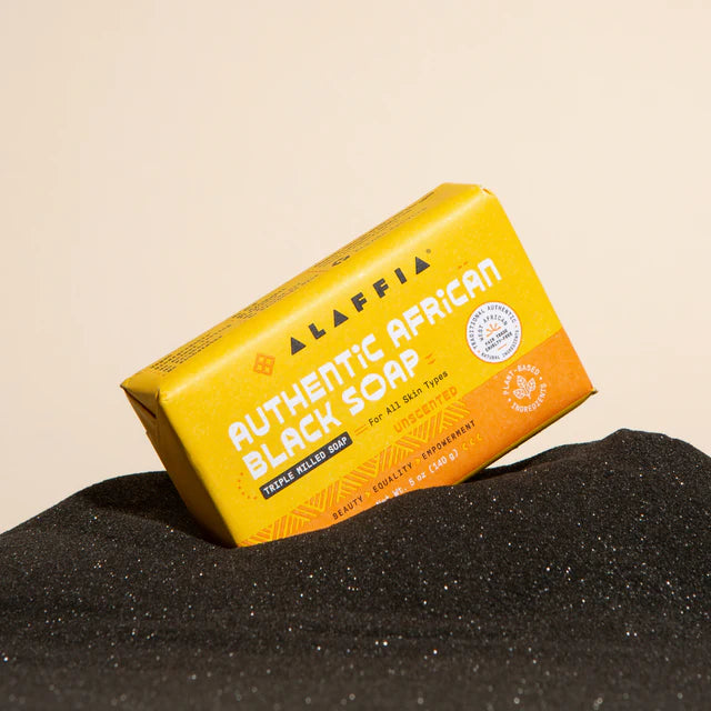 Alaffia Authentic African Black Soap Triple Milled - Unscented