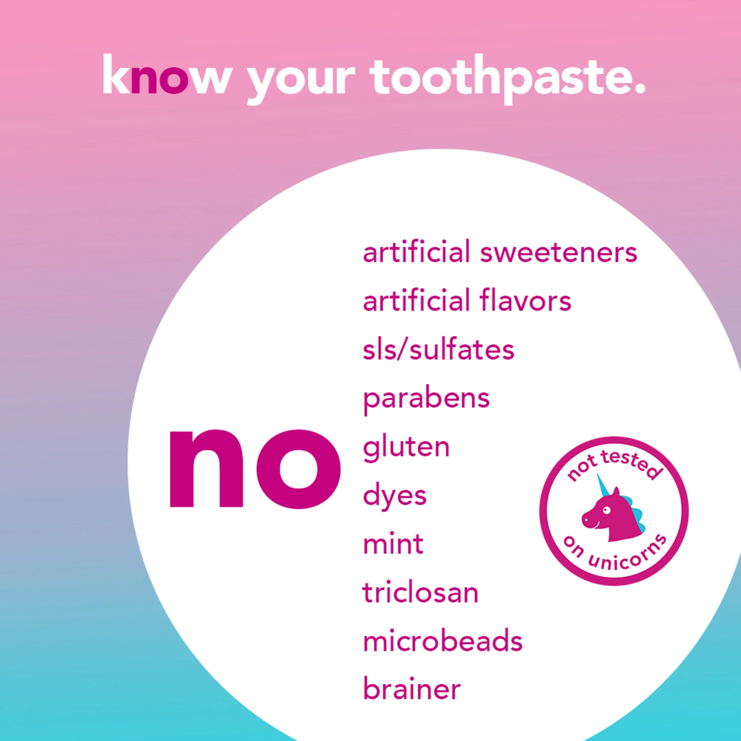 Kids Unicorn Fluoride Toothpaste