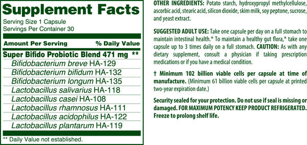 Flora Super Bifido Plus Probiotic