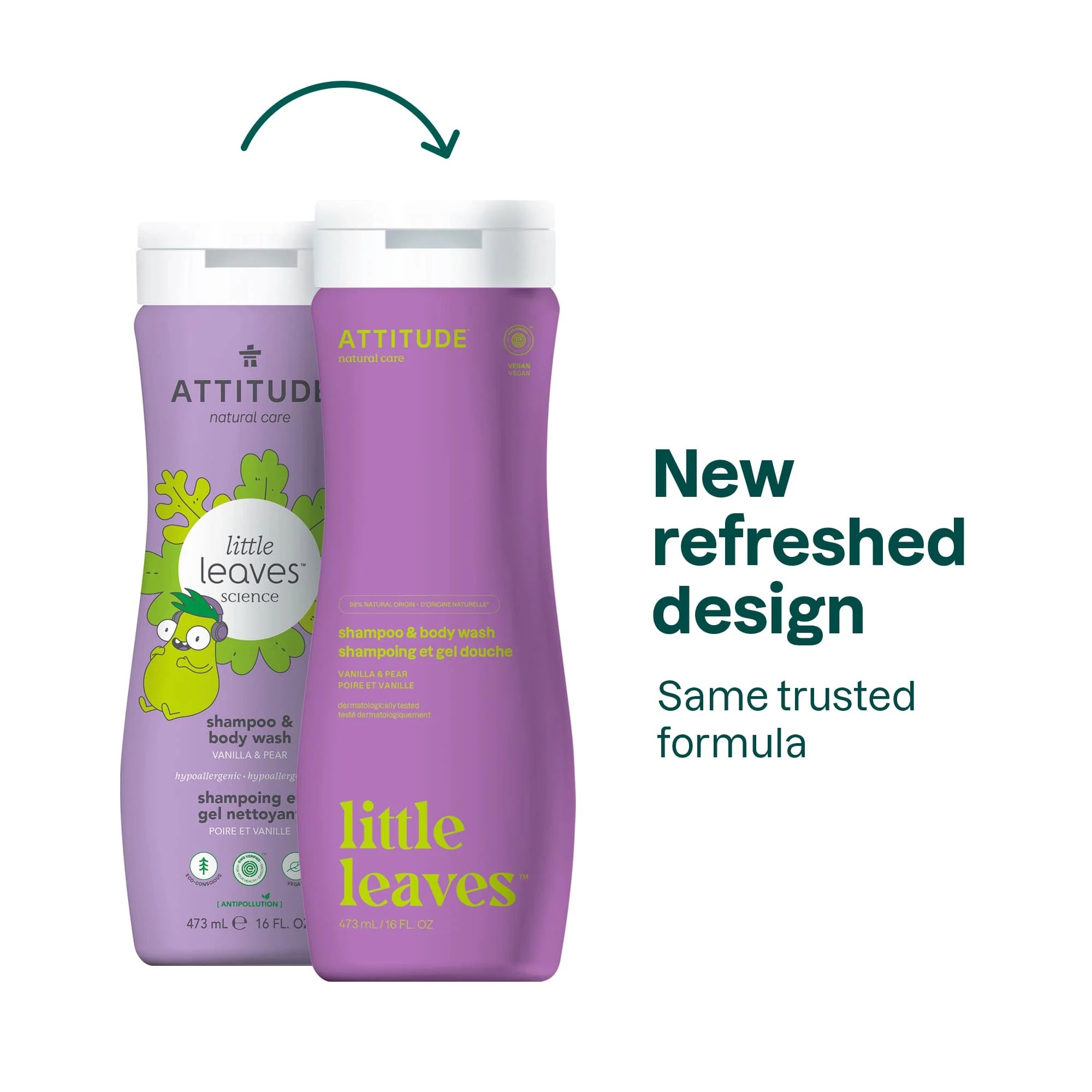 LITTLE LEAVES„¢ 2-in-1 Shampoo and Body Wash Vanilla and Pear 6 Pack