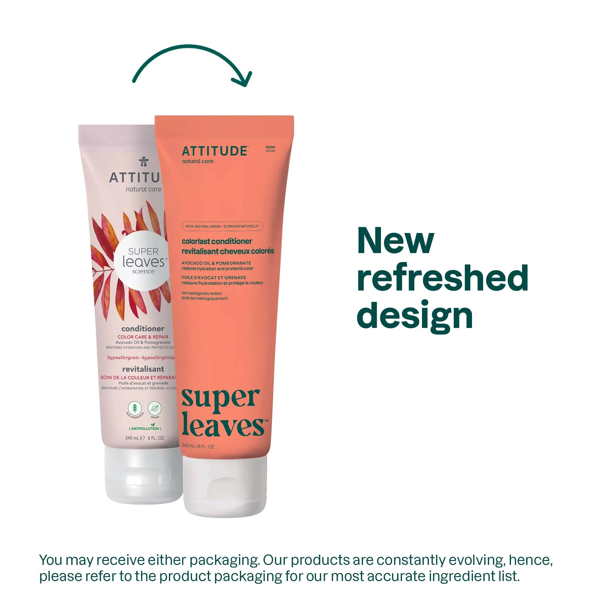 Attitude SUPER LEAVES„¢ Colorlast conditioner Avocado oil and pomegranate | 8 FL. OZ.( 1 X 8 OZ )
