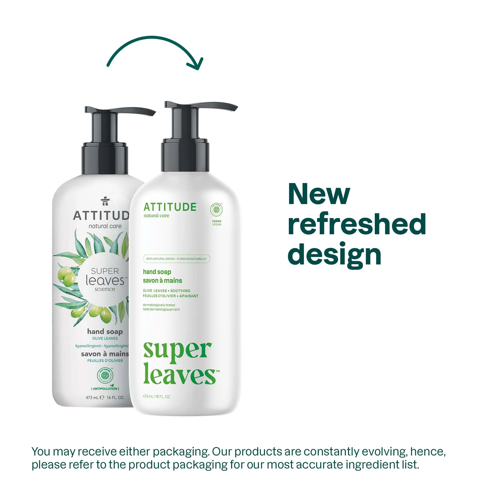 SUPER LEAVES„¢ Liquid Hand Soap Olive Leaves 16 FL OZ