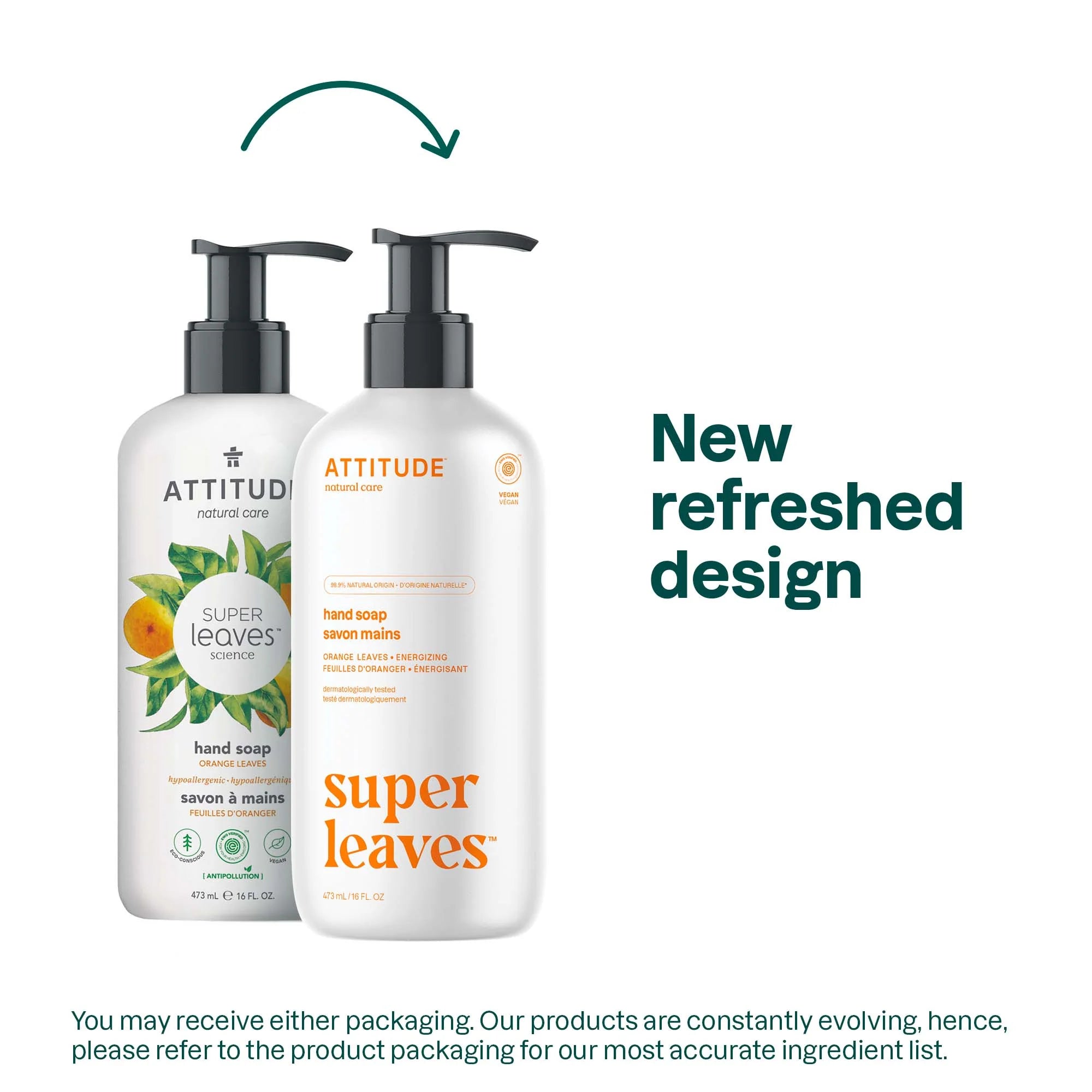 SUPER LEAVES„¢ Liquid Hand Soap Orange Leaves 16 FL OZ