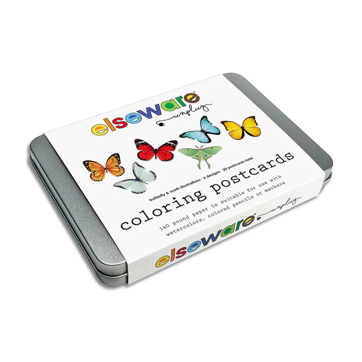 Coloring Postcards - Butterflies (30 postcards)