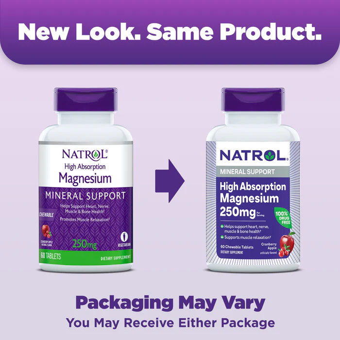 Natrol Magnesium High Absorption Chewable Tablets