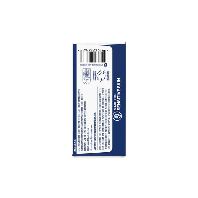 Seventh Generation Fabric Softener Sheets - Free & Clear ( 4 X 80 CT )
