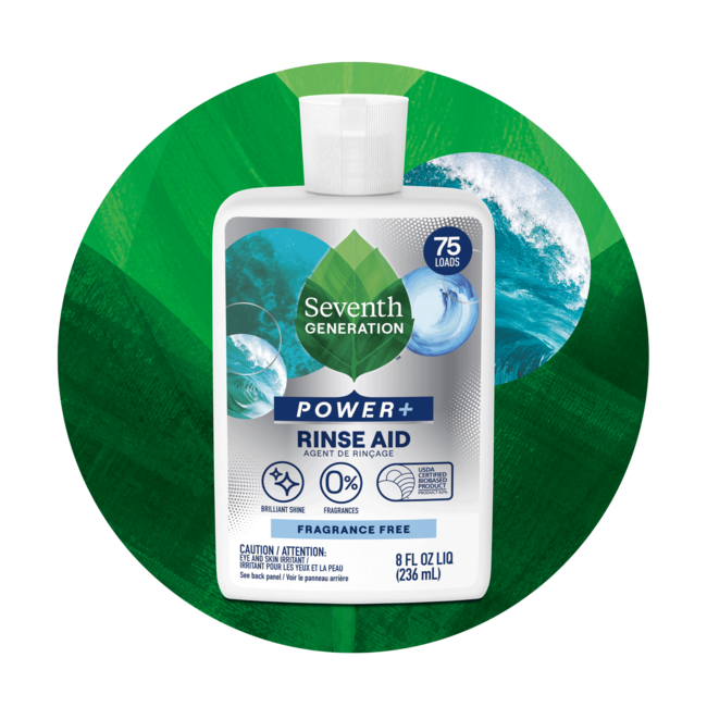 Seventh Generation Power+„¢ Rinse Aid - Fragrance Free( 9 X 8 OZ   )