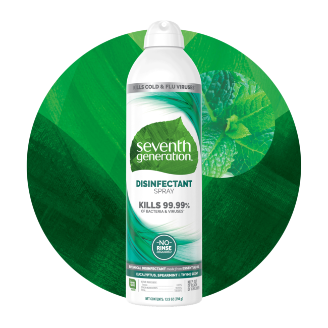 Seventh Generation Disinfectant Spray - Eucalyptus, Spearmint & Thyme (8 X 13.9 OZ)