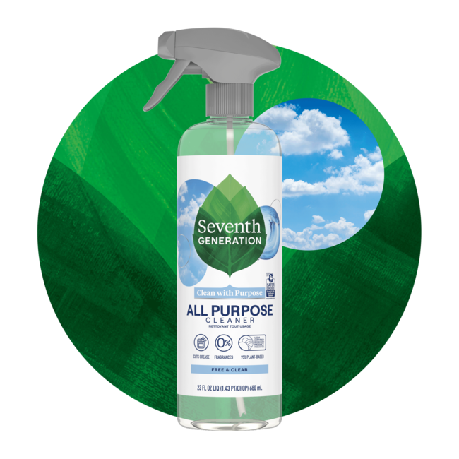 Seventh Generation All Purpose Cleaner - Free & Clear ( 8 X 23 OZ   )