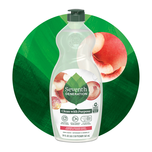 Seventh Generation Dish Soap - Summer Orchard (6 X 19 OZ)
