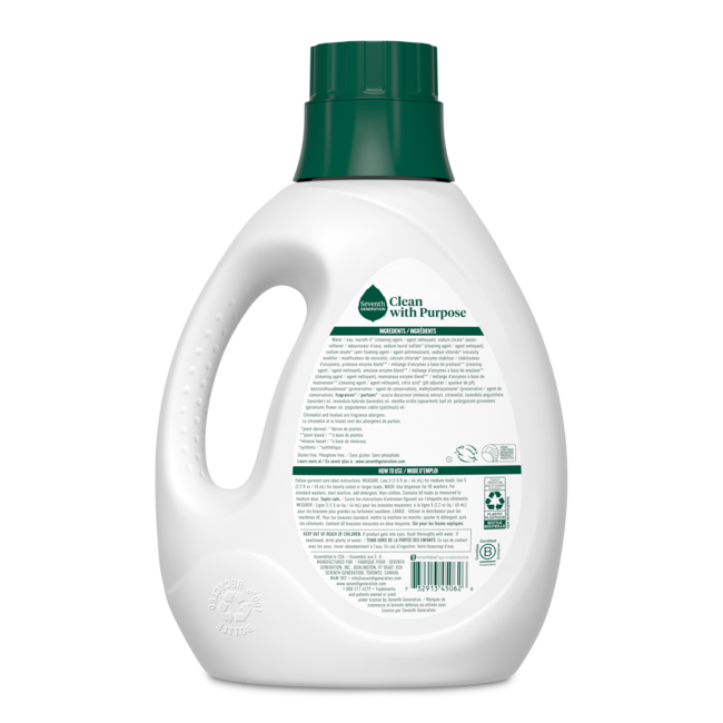 Seventh Generation Liquid Laundry Detergent - Fresh Lavender