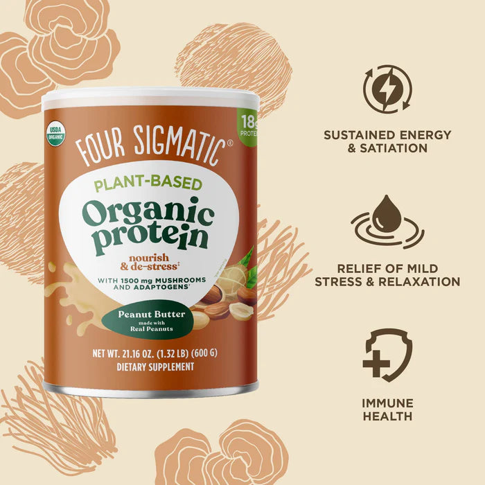 Four Sigmatic Peanut Butter Plant-based Protein 21.16 OZ