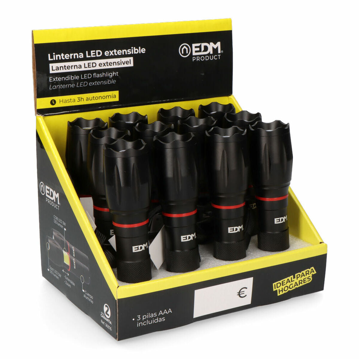 Raztegljiva LED Svetilka EDM 36376 Cob XL 5 W Zoom-1