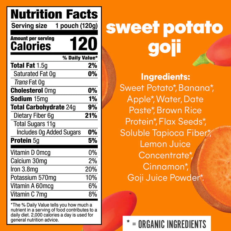 Sweet Potato Goji, Superfood Smoothie + Prebiotic Fiber