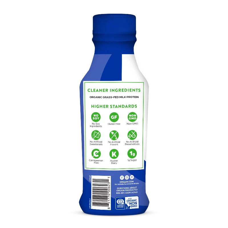 Orgain 26g Organic Protein„¢ Grass Fed Protein Shake 4.5 12 X 14 OZ )