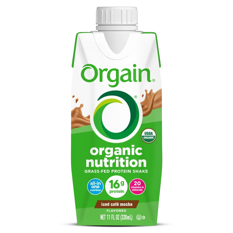 Orgain Organic Iced Cafe Mocha Nutrition Shake ( 3 X 4 PACK )