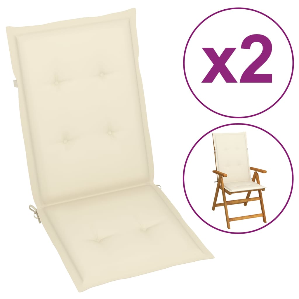 vidaXL 2/4x Garden Chair Cushion Outdoor Seating Pad Cushions Multi Colors-12