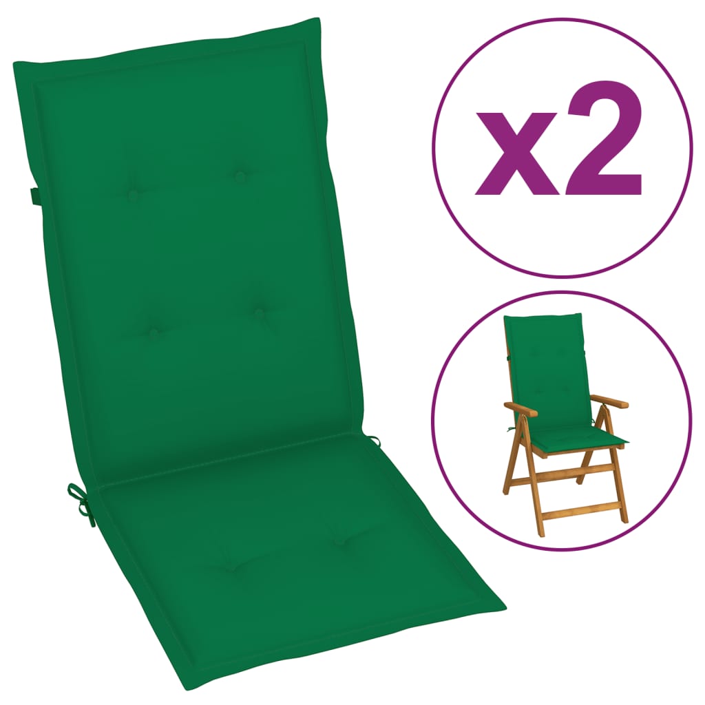 vidaXL 2/4x Garden Chair Cushion Outdoor Seating Pad Cushions Multi Colors-24