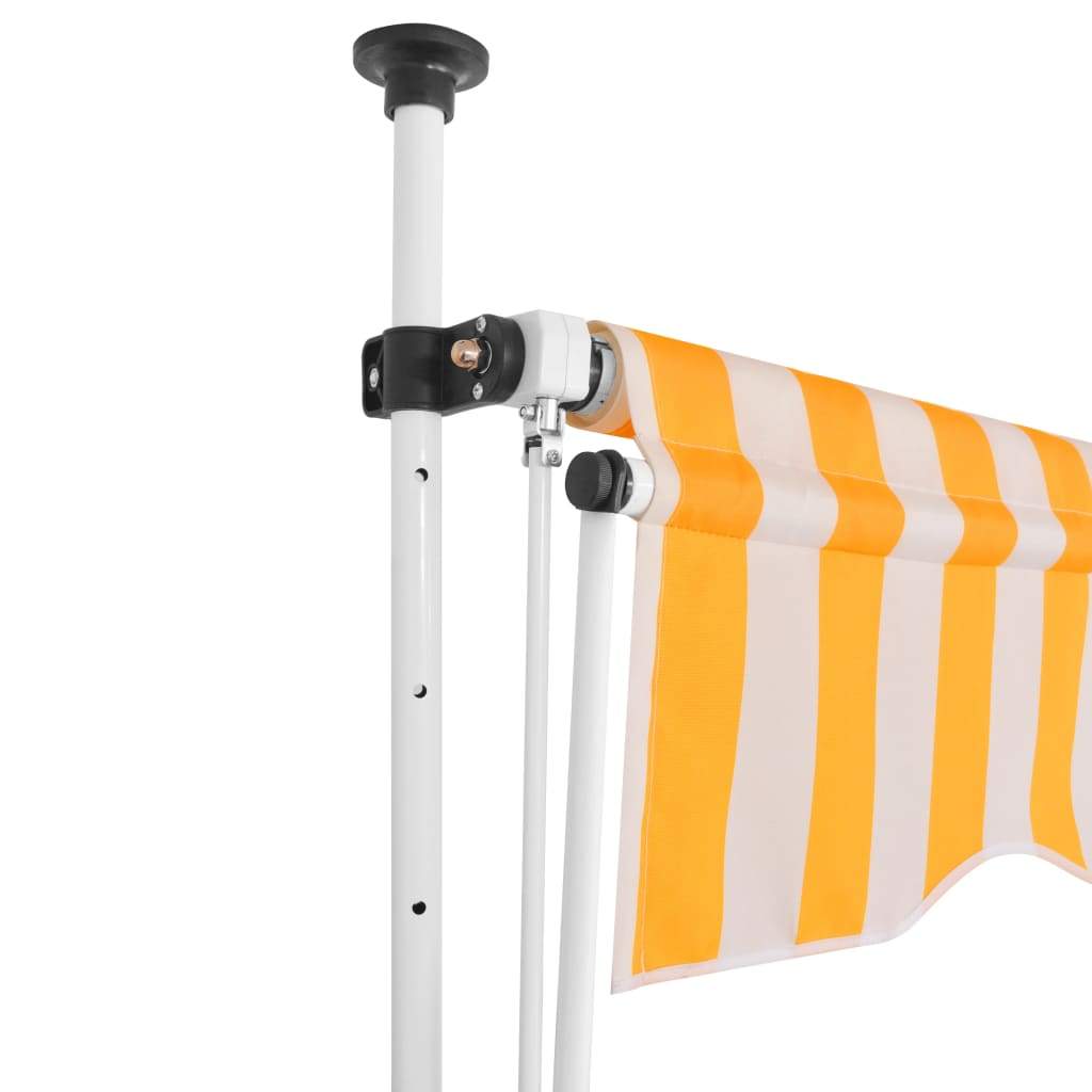 vidaXL Manual Retractable Awning Folding Stripes Awning Multi Colors/Sizes-52