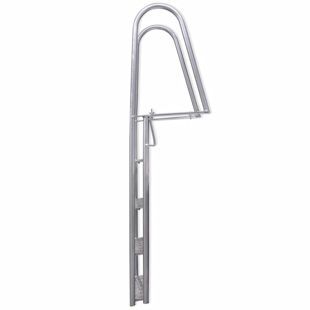 vidaXL 4-Step Dock/Pool Ladder Aluminum 65.7"-2