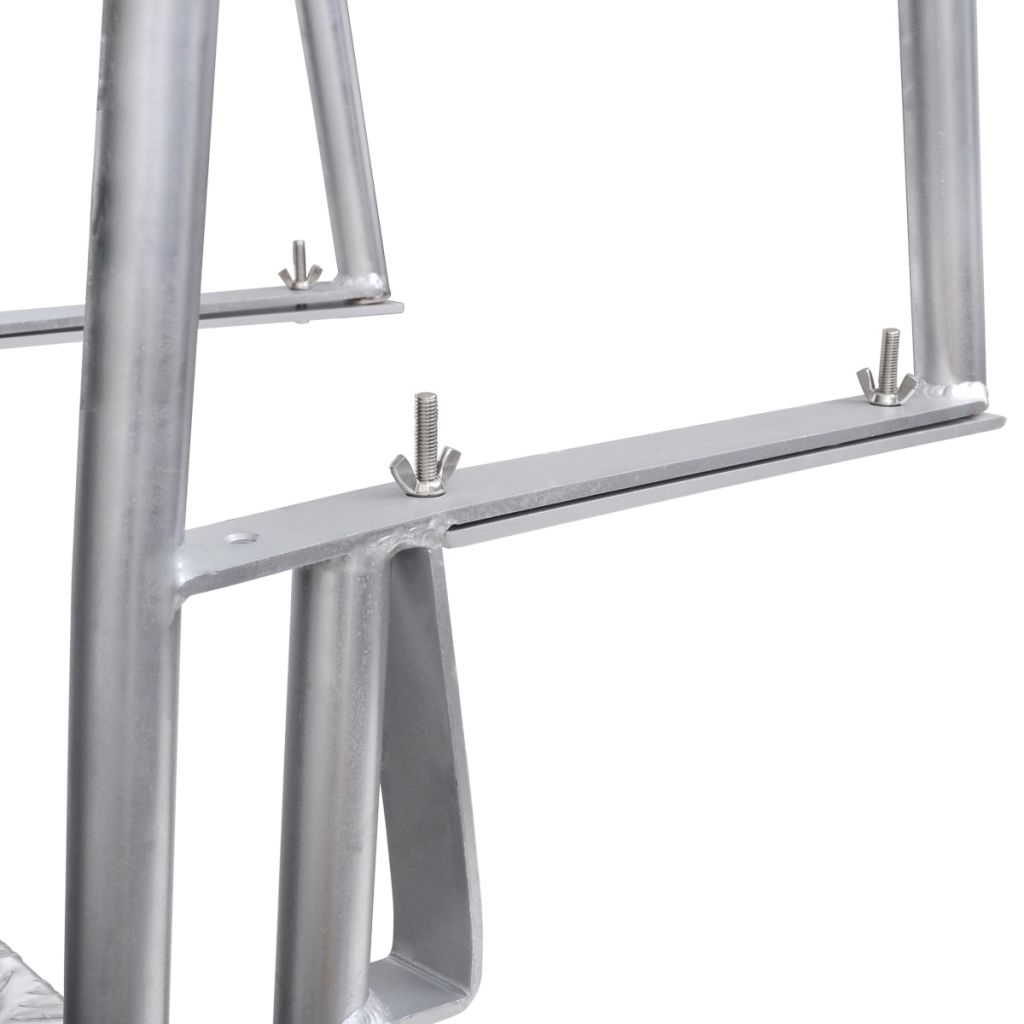 vidaXL 4-Step Dock/Pool Ladder Aluminum 65.7"-4