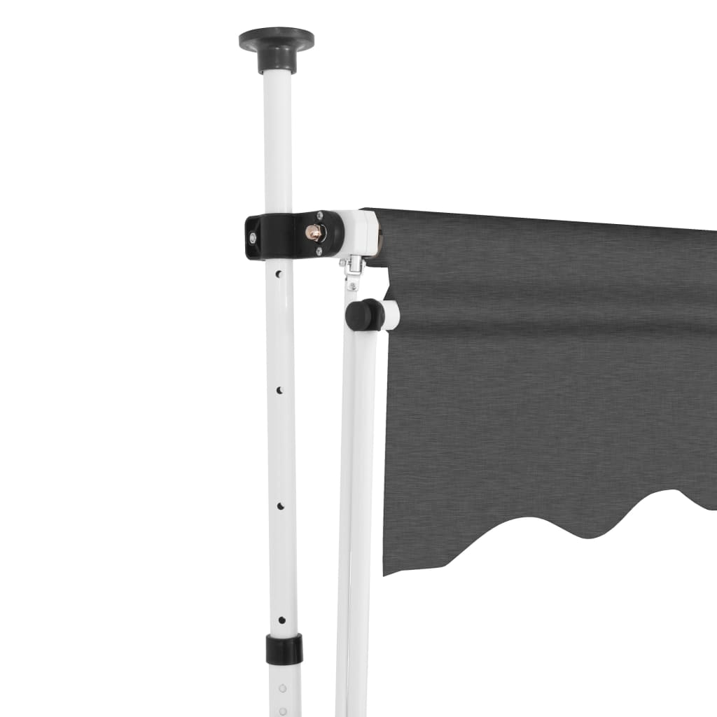vidaXL Manual Retractable Awning Folding Stripes Awning Multi Colors/Sizes-74
