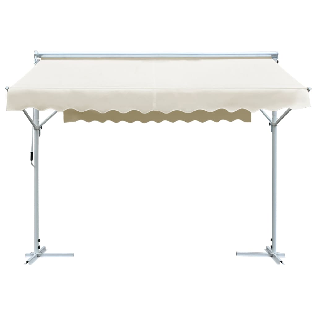 vidaXL Free Standing Awning Outdoor Umbrella Anthracite/Cream Multi Sizes-1