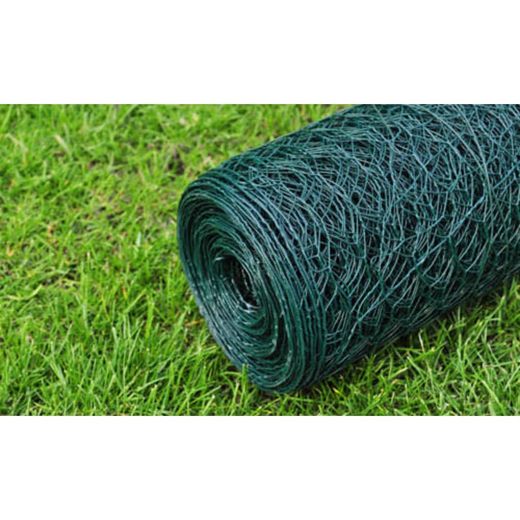 vidaXL Wire Netting Outdoor Wire Fence Mesh Screen Galvanized Steel Silver-14