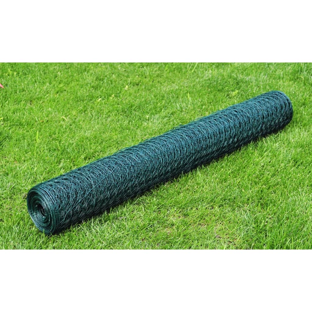 vidaXL Wire Netting Outdoor Wire Fence Mesh Screen Galvanized Steel Silver-16