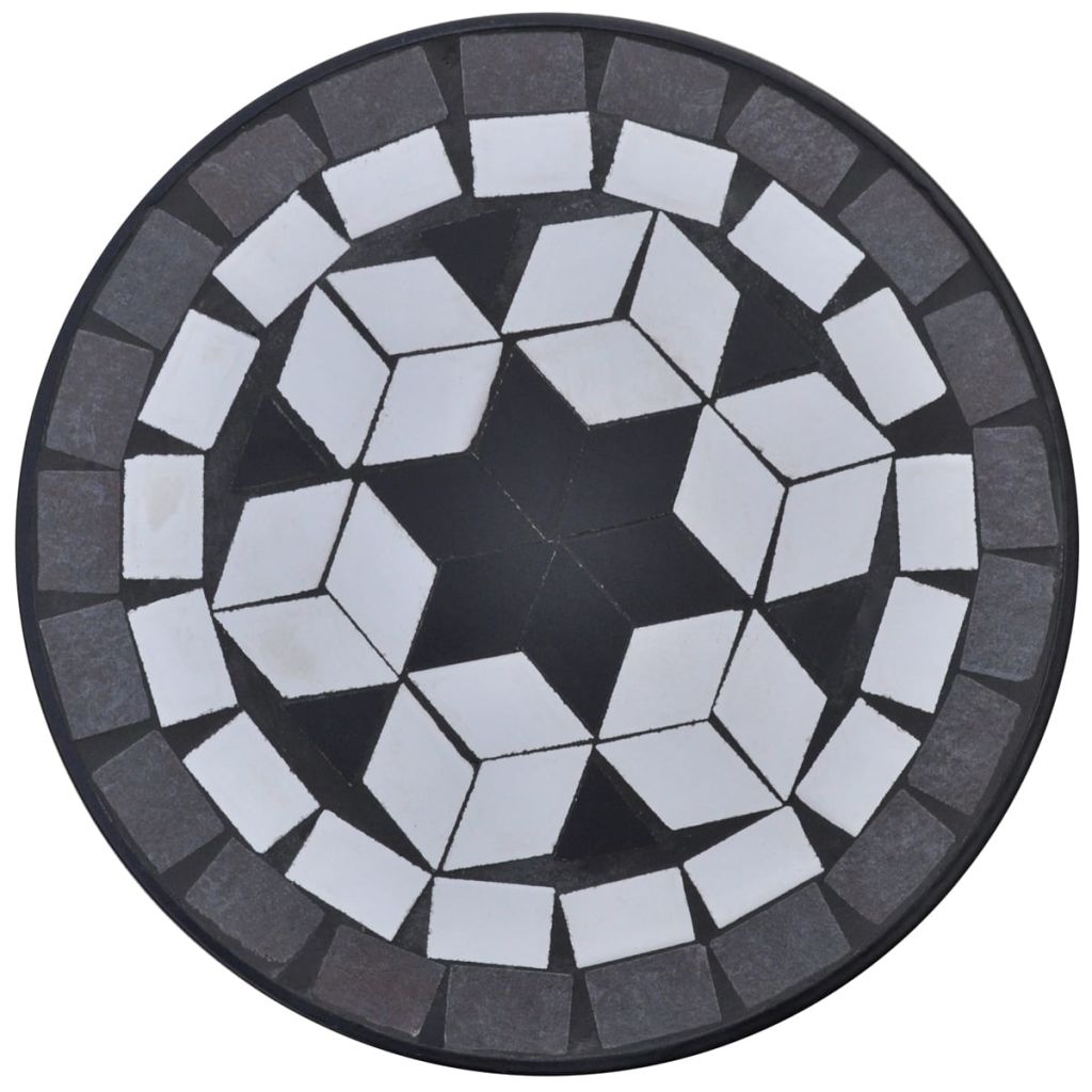 vidaXL 1/3x Mosaic Tables Ceramic End Table Balcony Flower Stand Multi Colors-8