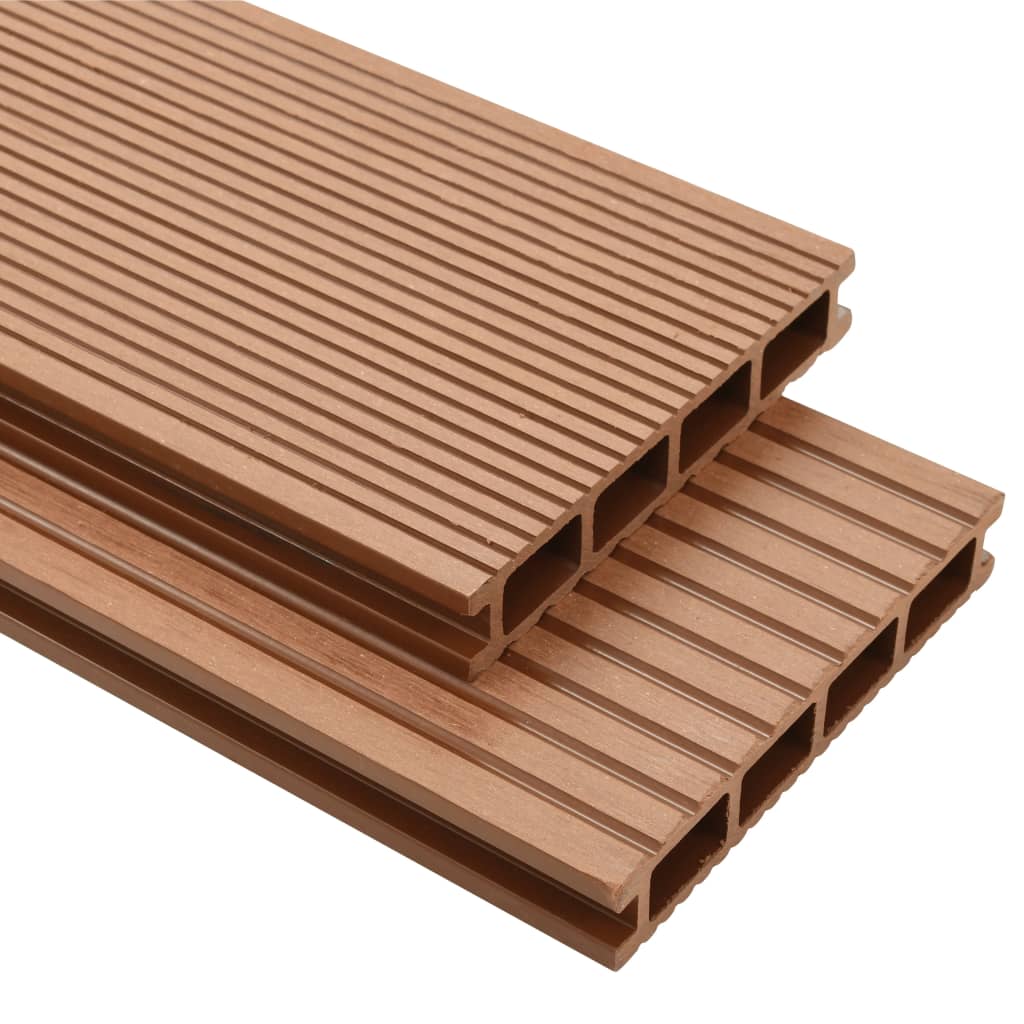 vidaXL WPC Decking Board Hardware Garden Patio Pool Tiles Multi Colors/Sizes-3
