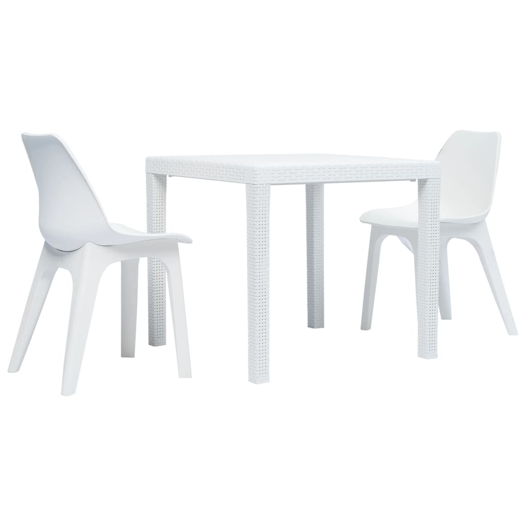 vidaXL 3/5/7/9 Piece Outdoor Dining Set Chair Plastic Garden Multi Colors-0